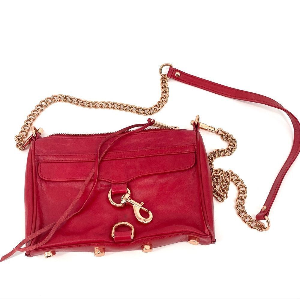 Rebecca Minkoff Mini MAC Crossbody Rose gold hardware